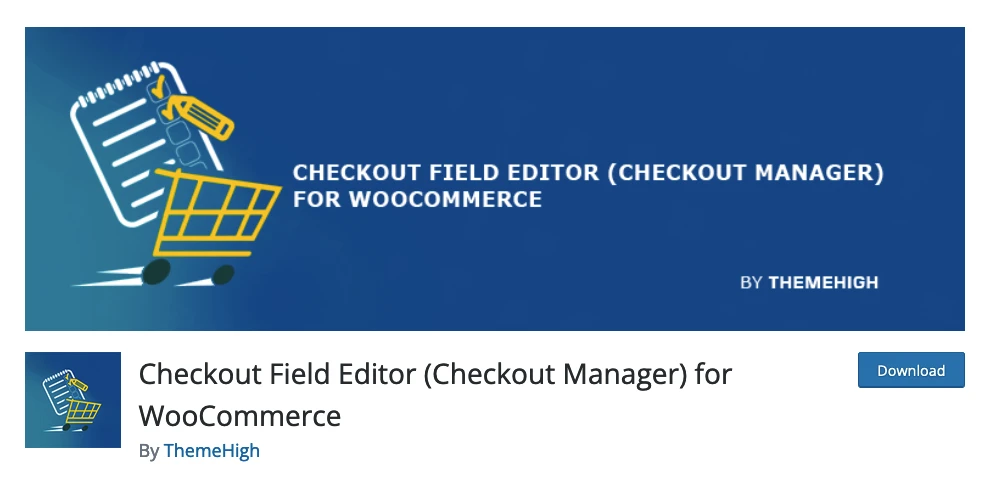 Plugin WooCommerce checkout manager