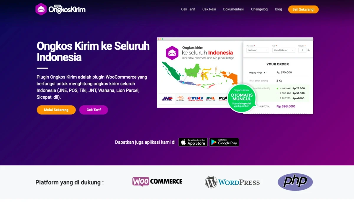 11+ Rekomendasi Plugin untuk WooCommerce 8 plugin ongkos kirim by tonjo