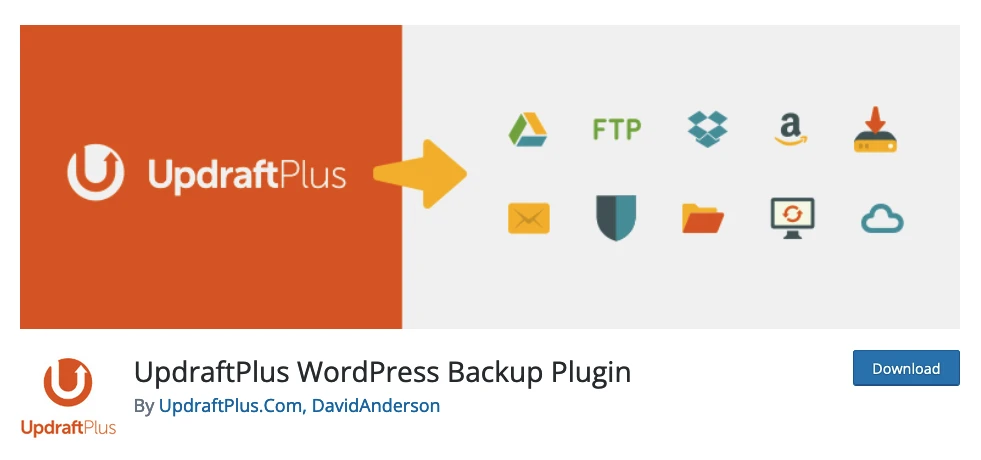 Backup toko onlinewordpress dengan plugin Updraftplus