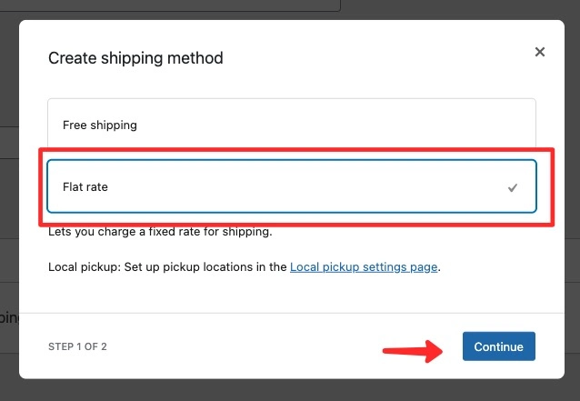 Flat Rate - Pengaturan Ongkos Kirim Tetap 3 Pilihan metode pengiriman di WooCommerce
