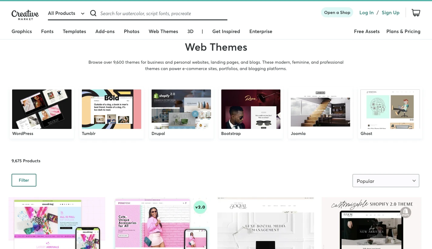 Theme WordPress Creativemarket