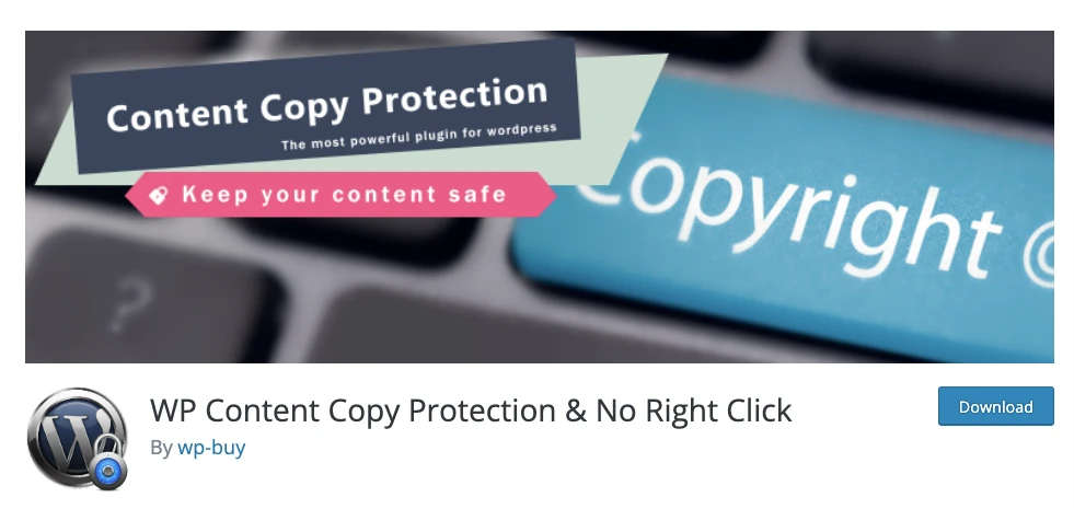 plugin keamanan wordpress WP Content Copy Protection