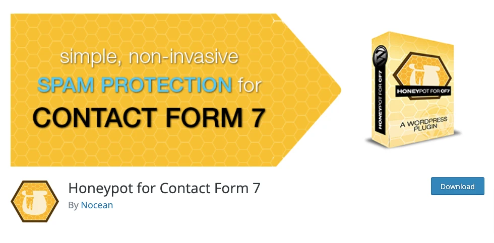 Addon Contact Form 7 honeypot