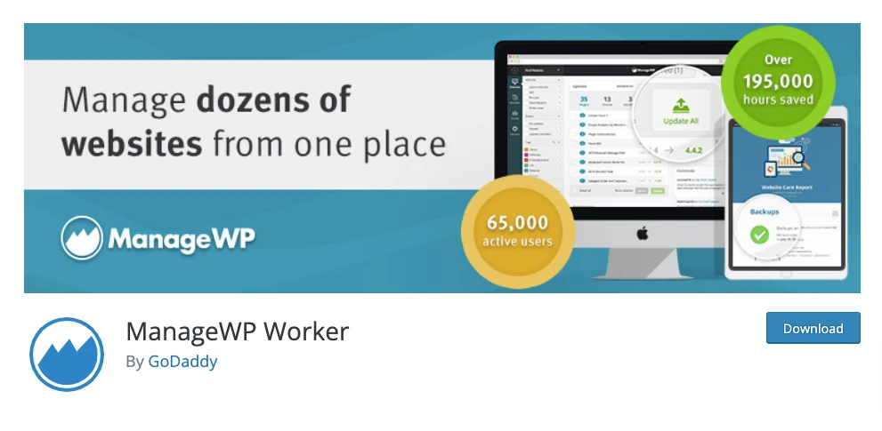 Plugin WordPress untuk web developer ManageWP Worker