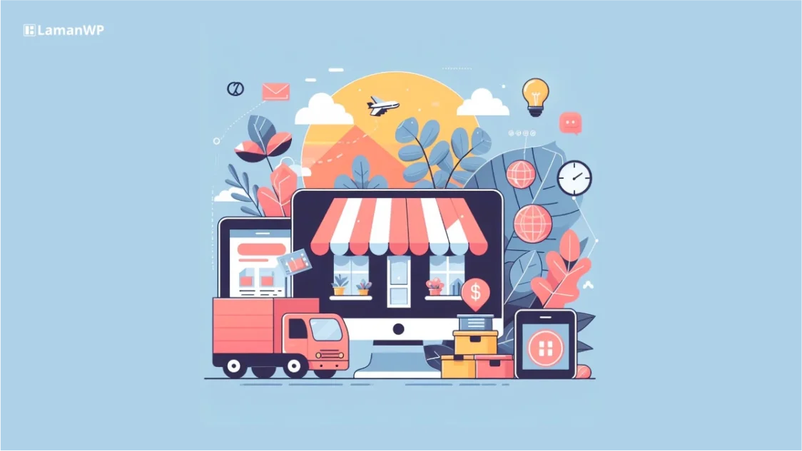 create ecommerce blue
