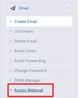 Akses Webmail di CyberPanel