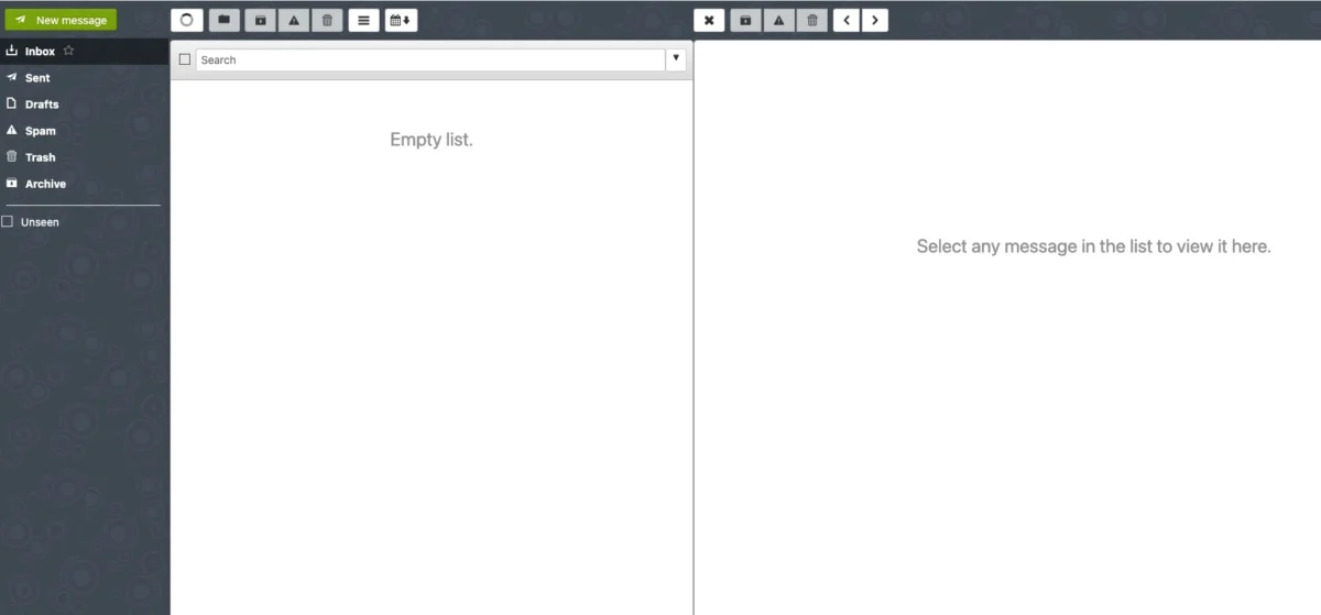 Antar muka Webmail CyberPanel