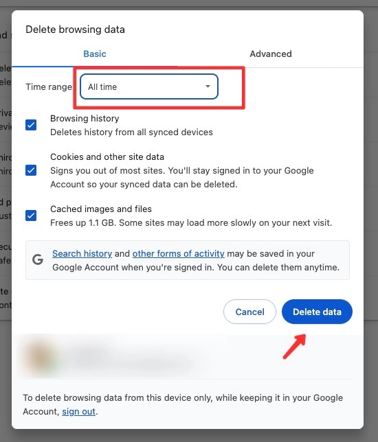 Cara Membersihkan Cache di WordPress 2 Menghapus cache di browser Chrome