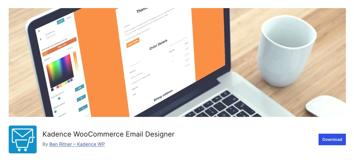 11+ Rekomendasi Plugin untuk WooCommerce 13 Kadence WooCommerce Email Designer - Plugin untuk mendesain template email WooCommerce
