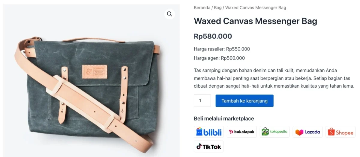 17+ Fitur Wajib Toko Online WordPress untuk Meningkatkan Penjualan 19 Link pembelian lewat marketplace Indonesia