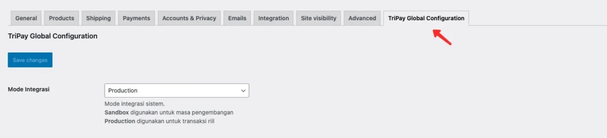 Apa Arti Status Pesanan "Pending" di WooCommerce? Ini Penjelasannya 4 Membuka pengaturan Tripay