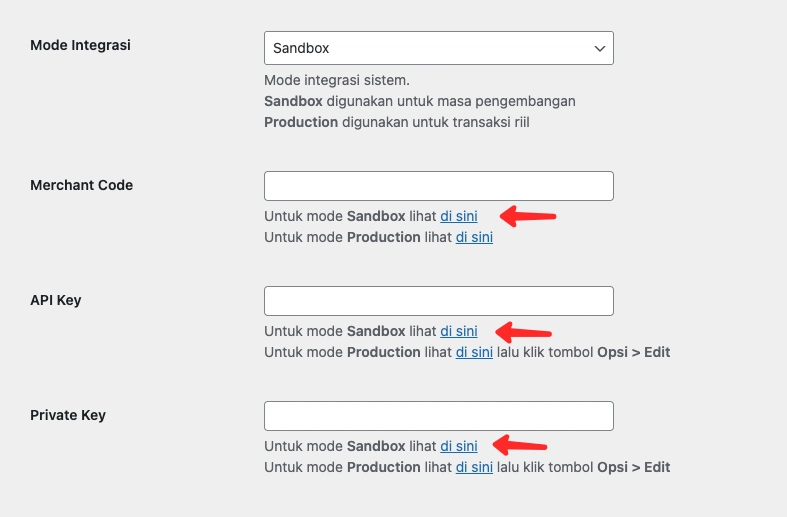 Cara Integrasi Tripay Di WooCommerce 12 tripay setting key