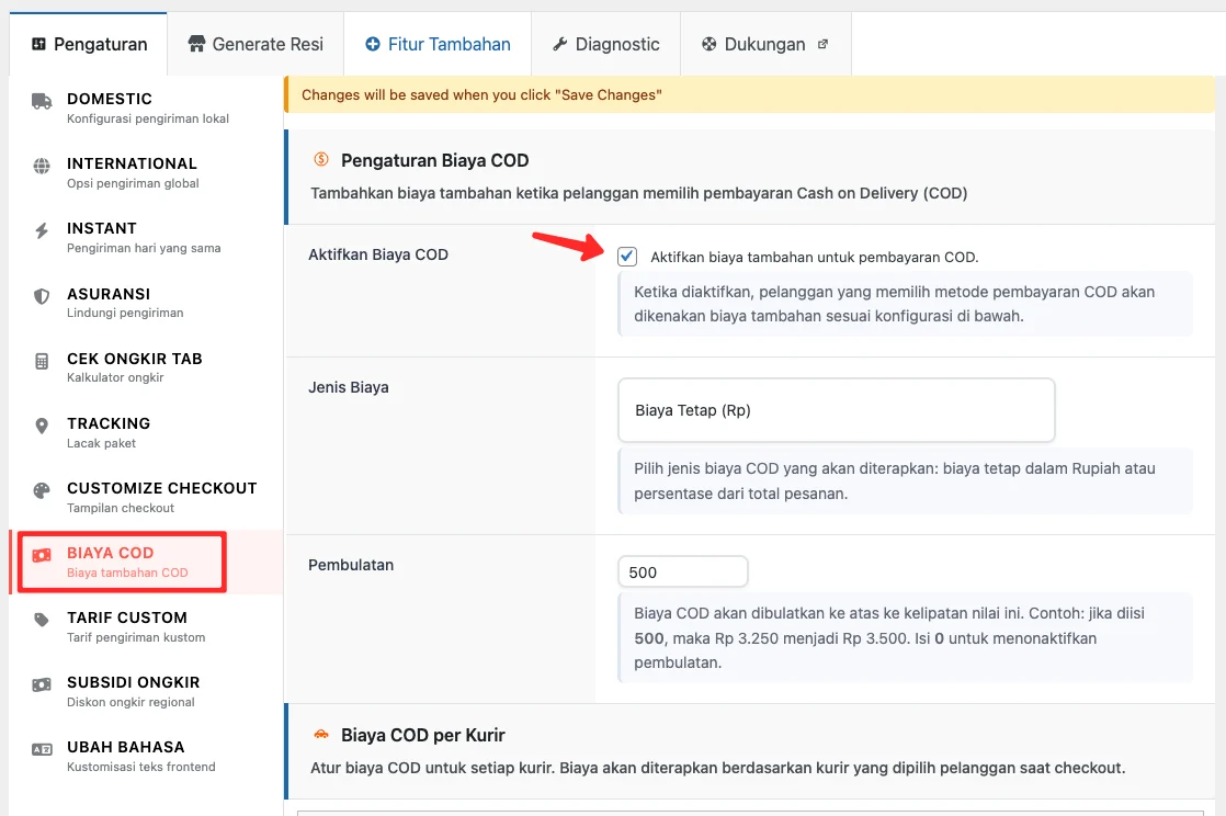 Tutorial Setting Ongkir AgenWebsite di WooCommerce 11 agenwebsite-biaya-tambahan-cod