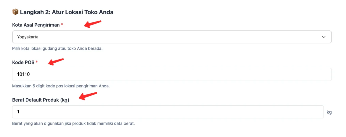 Tutorial Setting Ongkir AgenWebsite di WooCommerce 4 agenwebsite-pilih-lokasi