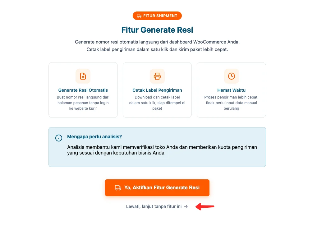 Tutorial Setting Ongkir AgenWebsite di WooCommerce 7 agenwebsite-skip-generate-resi